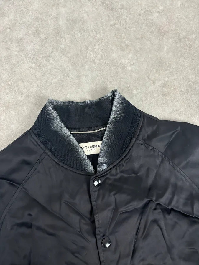 SS2017 Saint Laurent Moonrise Black Bomber Jacket ntsdFhh 4