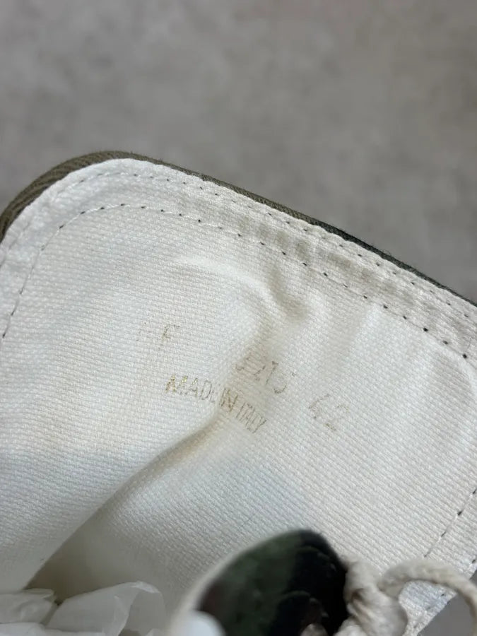 Saint Laurent Green Canvas Camo High Sneakers zmnuytC 9