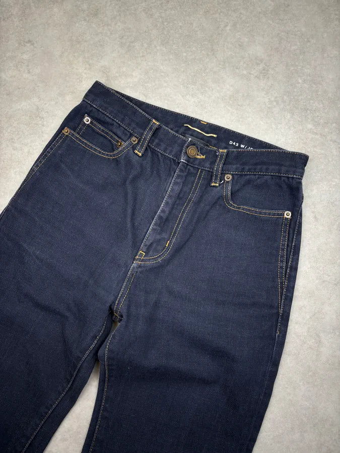2010s Saint Laurent Navy Straight Denim Jeans cVqxPCL 4