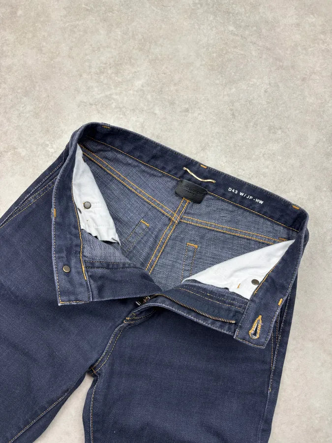 2010s Saint Laurent Navy Straight Denim Jeans cVqxPCL 8