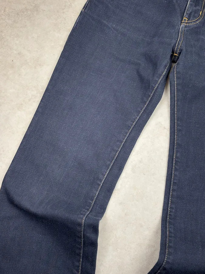 2010s Saint Laurent Navy Straight Denim Jeans cVqxPCL 9