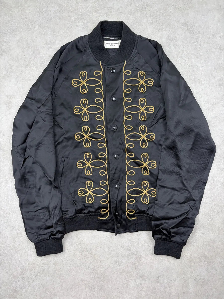 SS2015 Saint Laurent Black Napoleon Bomber Jacket by Hedi Slimane bMMqaOp 0