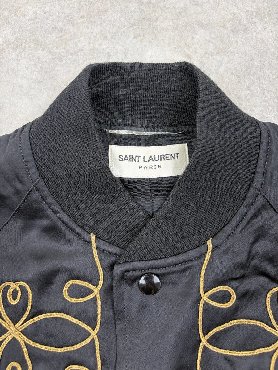 SS2015 Saint Laurent Black Napoleon Bomber Jacket by Hedi Slimane bMMqaOp 6