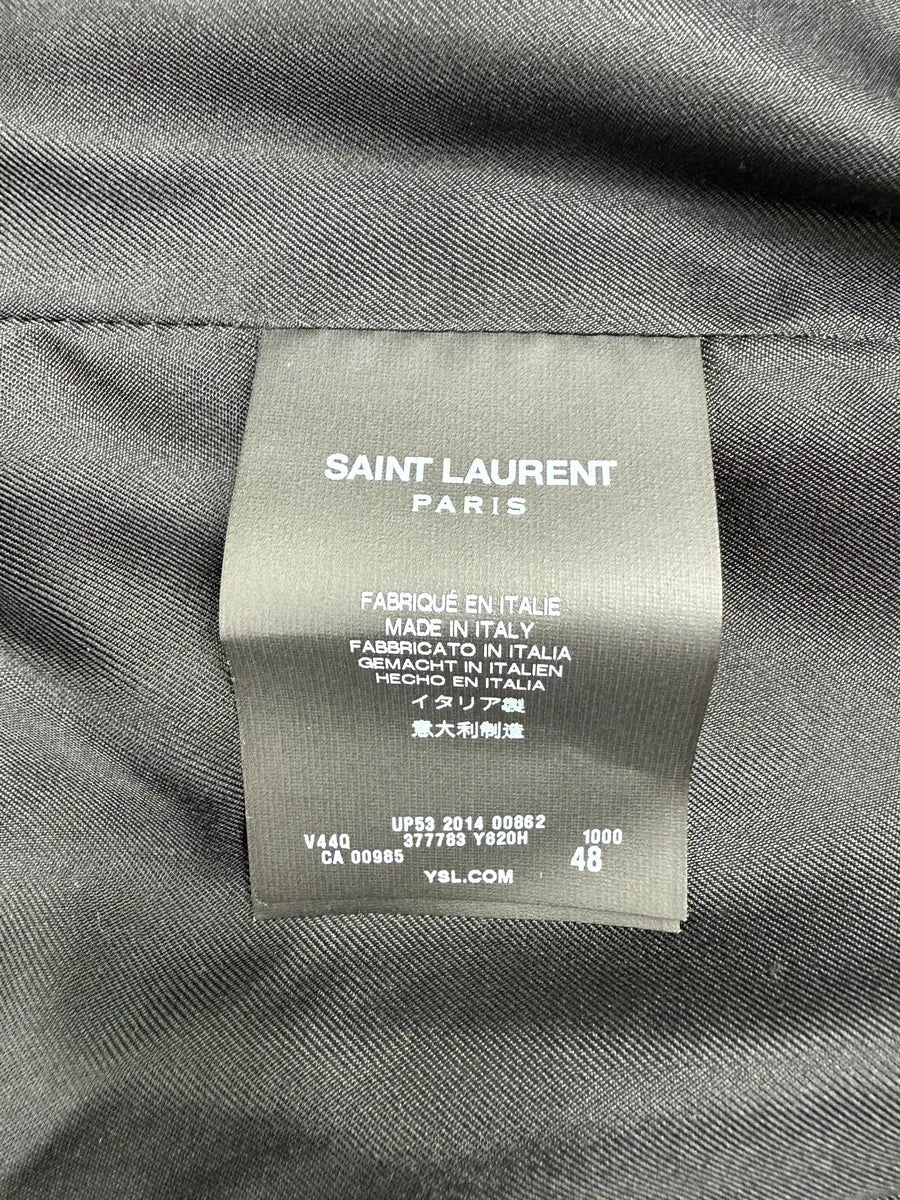 SS2015 Saint Laurent Black Napoleon Bomber Jacket by Hedi Slimane bMMqaOp 10