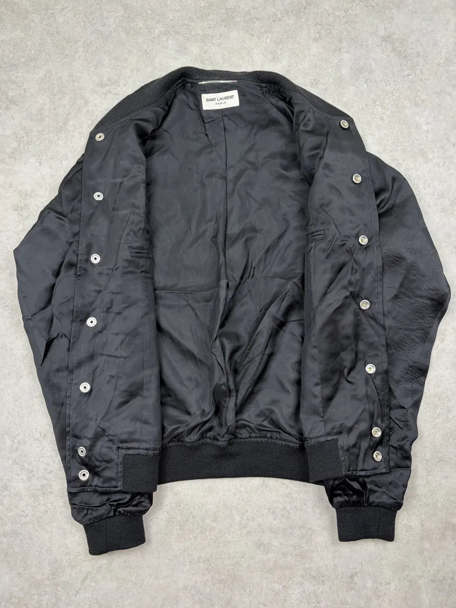 SS2015 Saint Laurent Black Napoleon Bomber Jacket by Hedi Slimane bMMqaOp 9