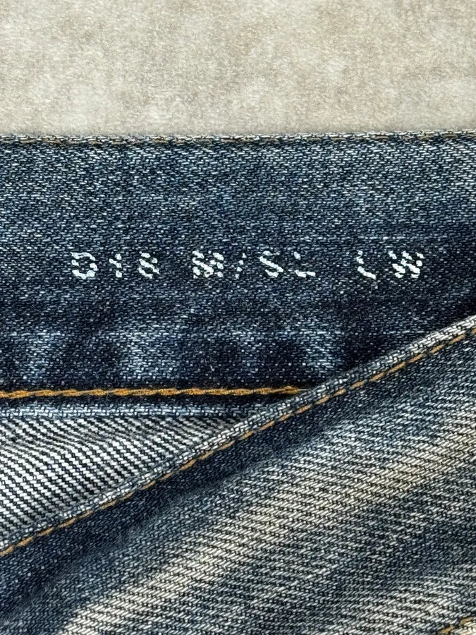 AW2018 Saint Laurent Blue Painted Denim Jeans qgRPTCH 12