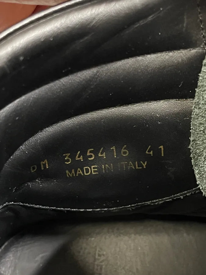 Saint Laurent Paris Black & Red High Leather Sneakers by Hedi Slimane XYvSrNO 10