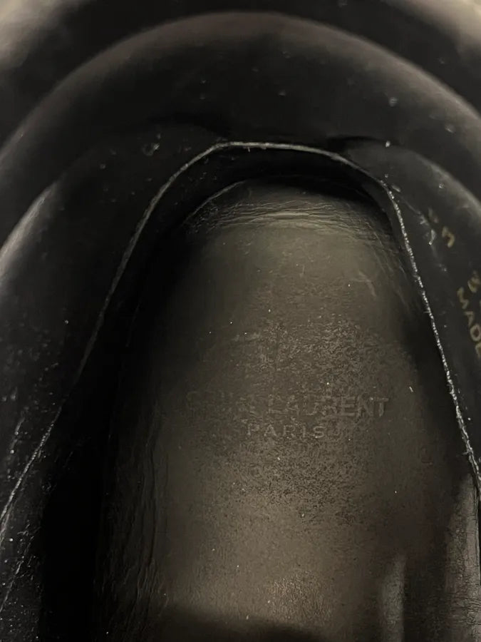 Saint Laurent Paris Black & Red High Leather Sneakers by Hedi Slimane XYvSrNO 9