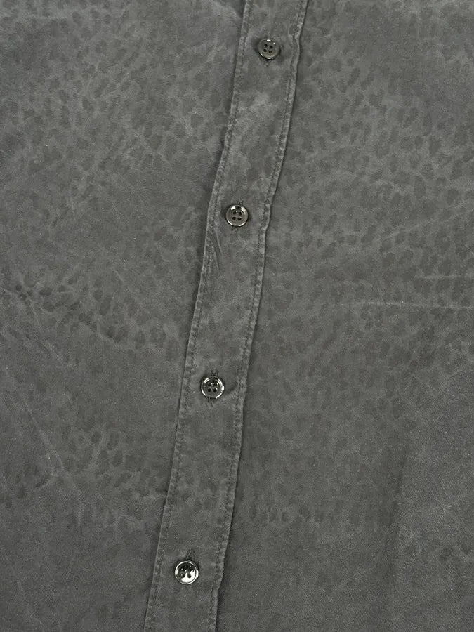 FW2013 Saint Laurent Paris Black Subtle Tone-on-Tone Leopard Shirt FQRjTHw 8