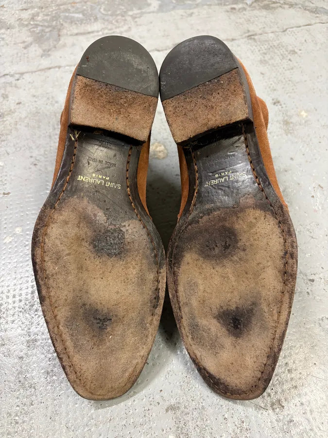 Saint Laurent Camel Suede Wyatt Jodhpur Boots WVYpipx 7