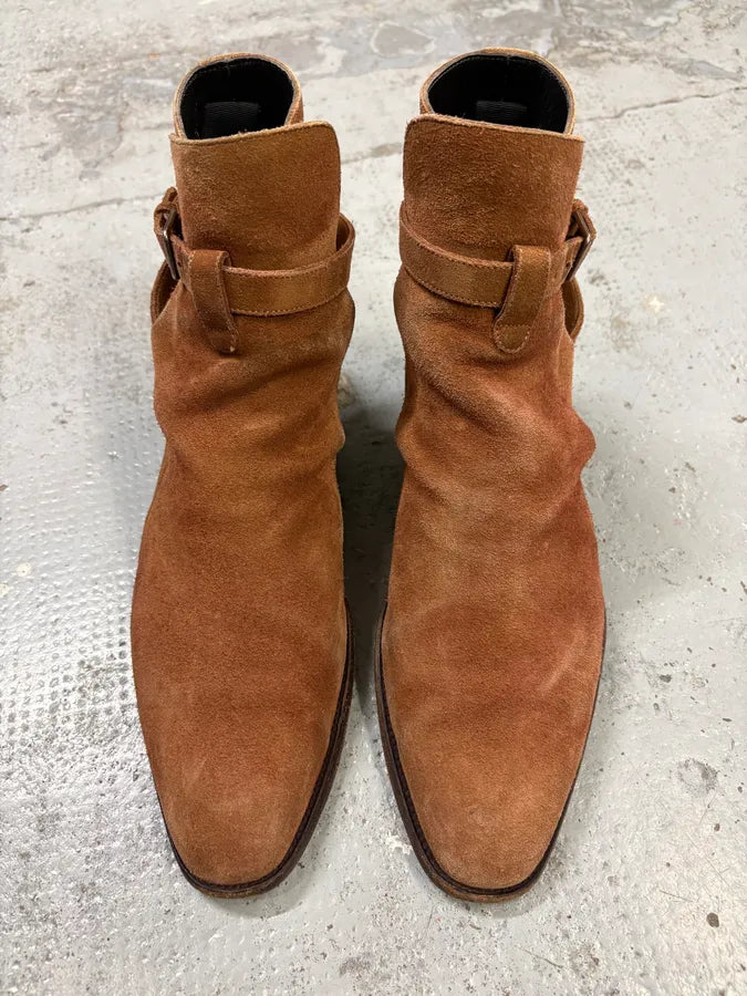 Saint Laurent Camel Suede Wyatt Jodhpur Boots WVYpipx 1