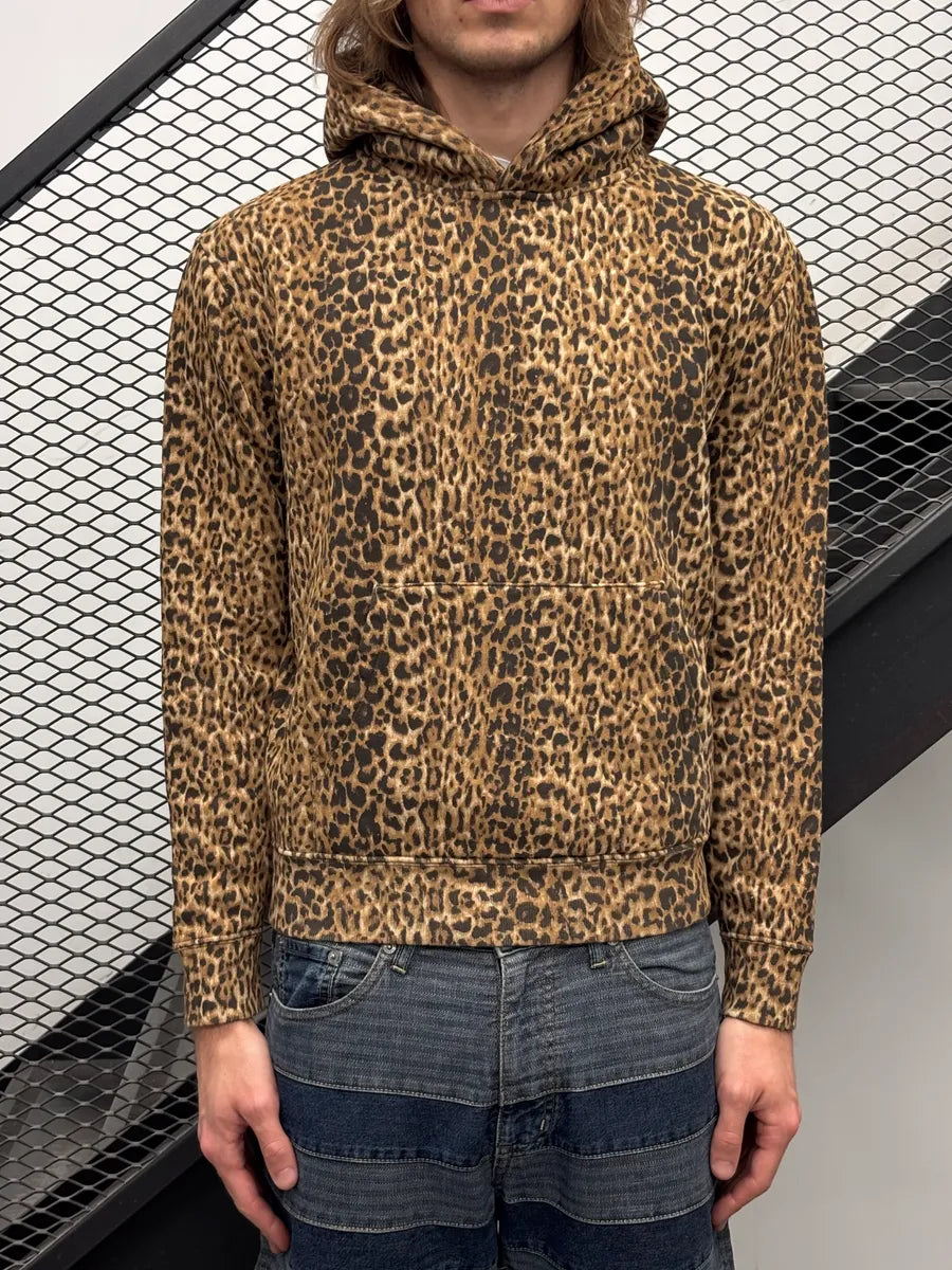 AW2020 Saint Laurent Paris Leopard Print Hoodie vJNlFNd 1