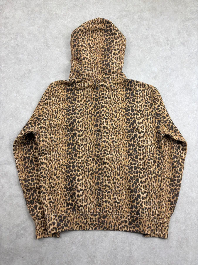 AW2020 Saint Laurent Paris Leopard Print Hoodie vJNlFNd 4