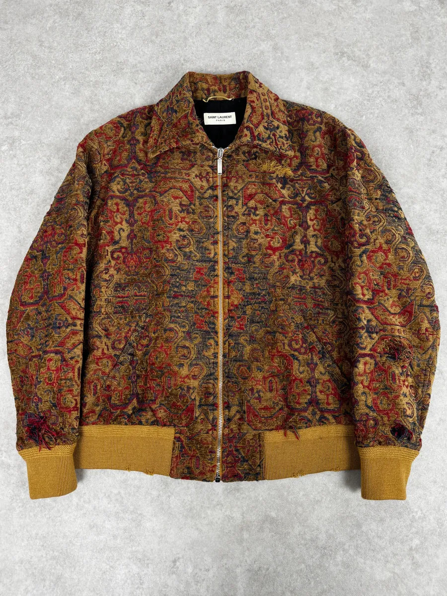 SS2017 Saint Laurent Persan Embellished Bomber Jacket RpZTeLP 0