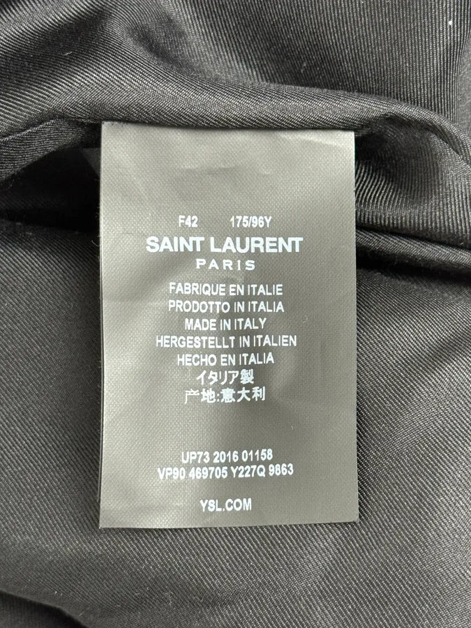 SS2017 Saint Laurent Persan Embellished Bomber Jacket RpZTeLP 15