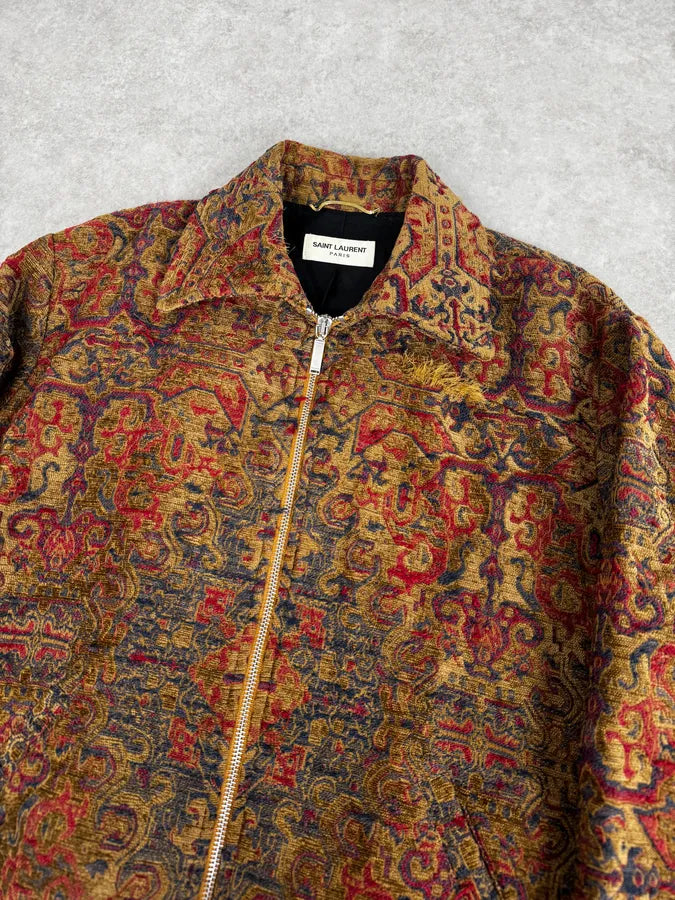 SS2017 Saint Laurent Persan Embellished Bomber Jacket RpZTeLP 5
