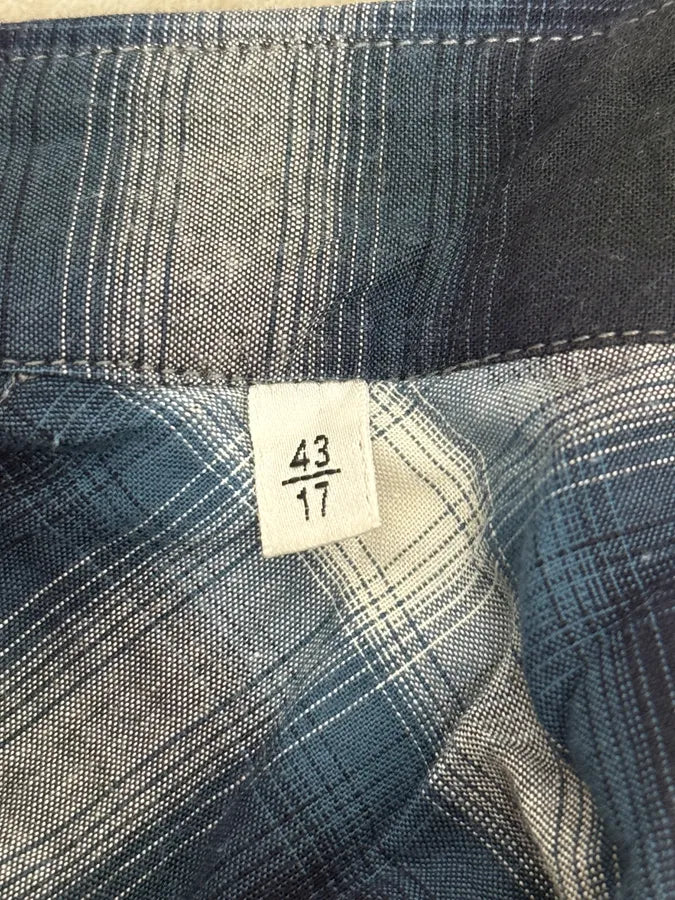 SS2014 Saint Laurent Black & Blue Checkered Shirt yEYsvWY 8