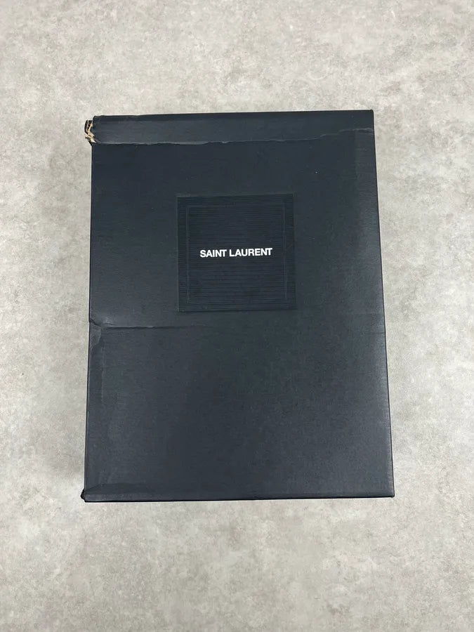 Saint Laurent SL White & Red High Top Leather Sneakers pDikhOM 11