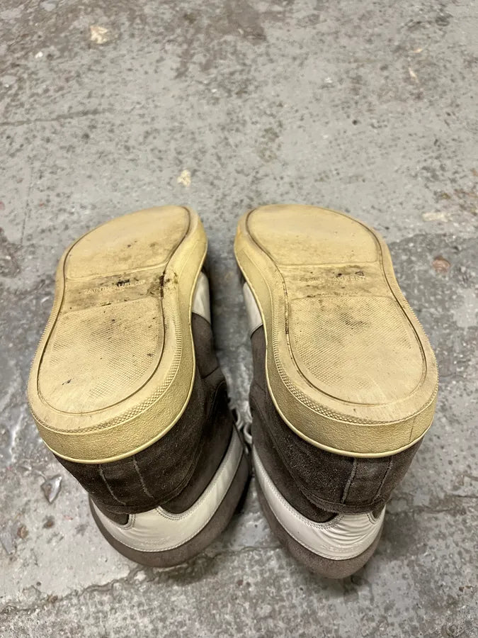 Saint Laurent SL10H Grey & Suede High Shoes by Hedi Slimane IfZCMAn 5