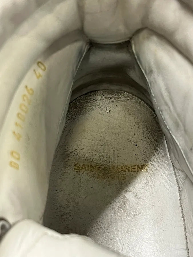 Saint Laurent SL10H Grey & Suede High Shoes by Hedi Slimane IfZCMAn 9