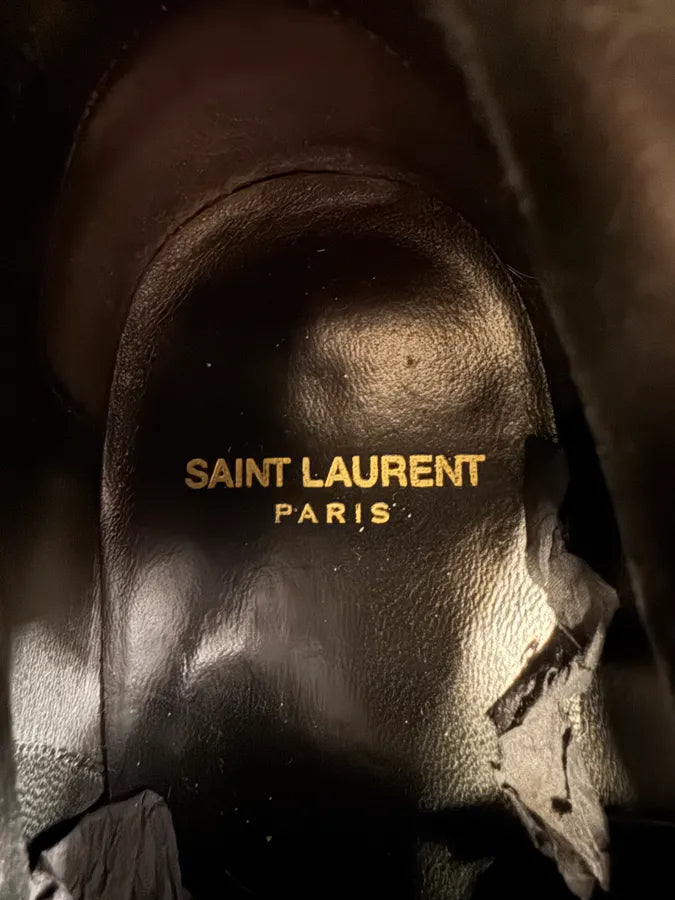Saint Laurent Studded Black Leather Ankle Boots (40eu/us7) pDtvNLM 6