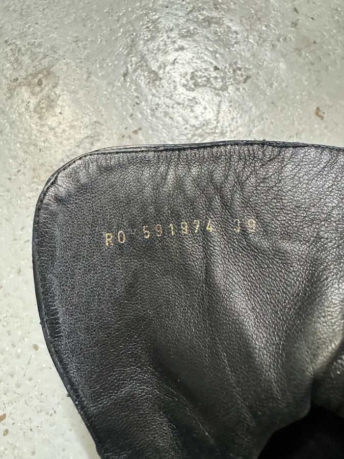 Saint Laurent Studded Black Leather Ankle Boots (40eu/us7) pDtvNLM 7