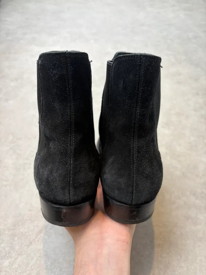 Saint Laurent Black Suede Leather Chelsea Boots YvRmNrs 6