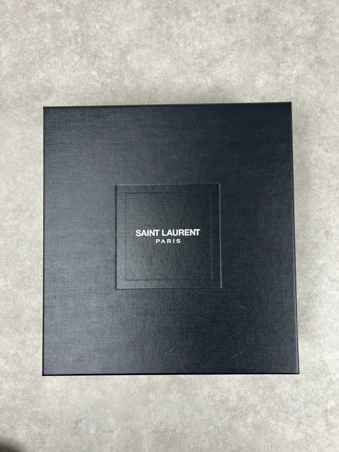 Saint Laurent Taupe Suede Tiger Stripe Boots yIAgWFd 9