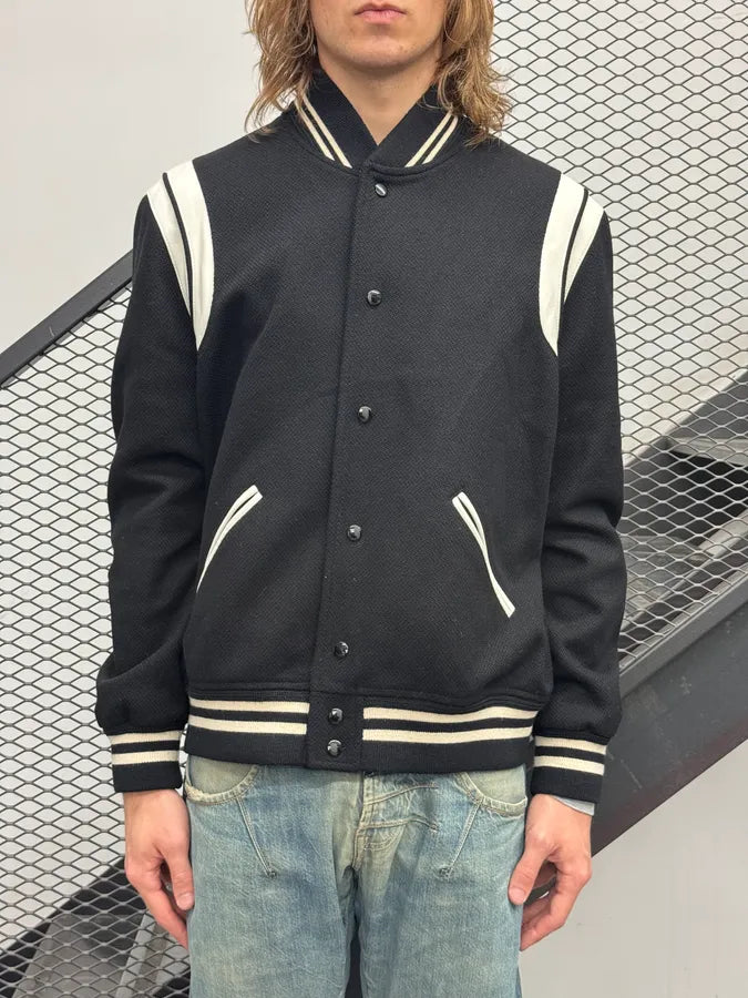 AW2021 Saint Laurent Black Teddy Jacket RVINYEm 1