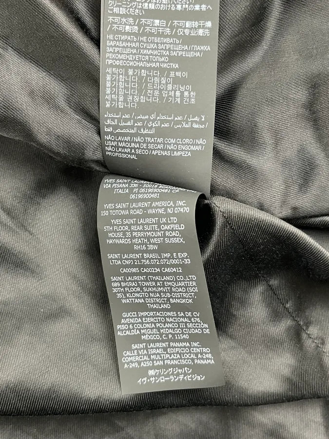 AW2021 Saint Laurent Black Teddy Jacket RVINYEm 9