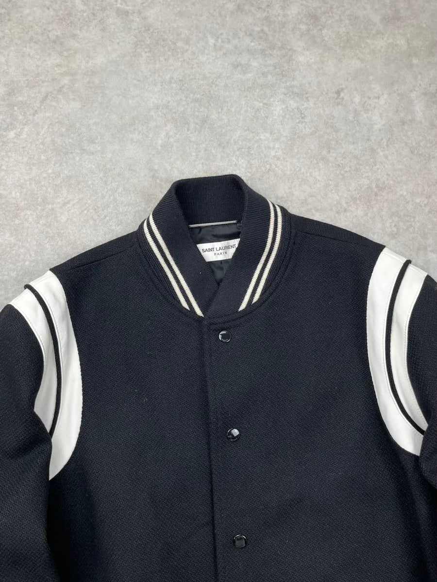AW2021 Saint Laurent Black Teddy Jacket RVINYEm 5