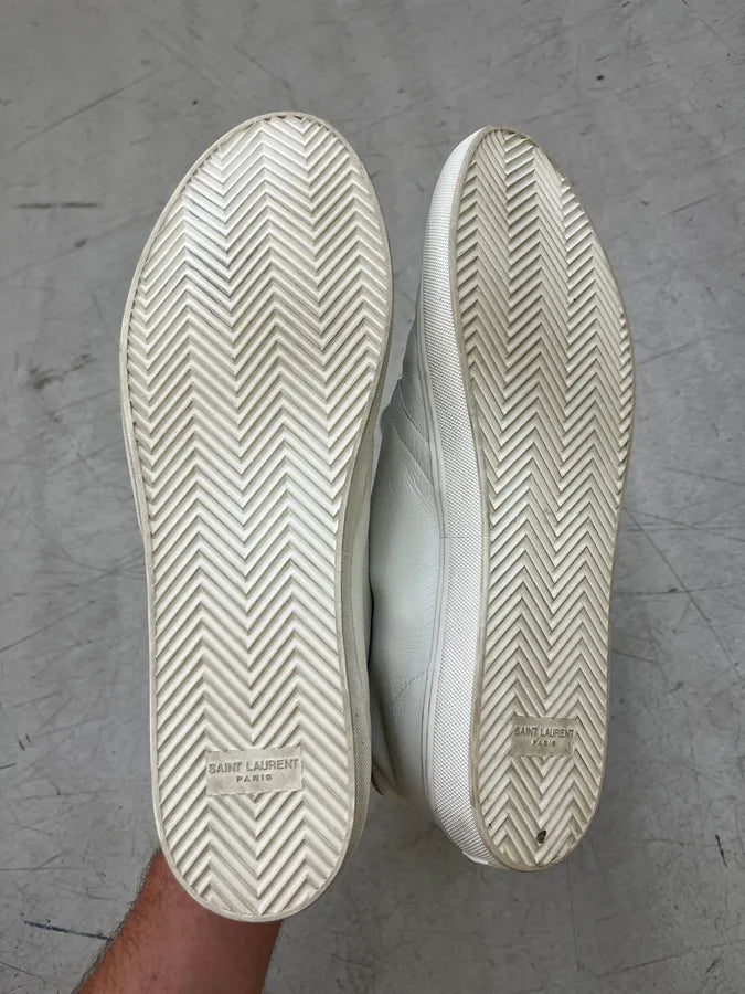 Saint Laurent White Leather Shoes teCfOeU 4