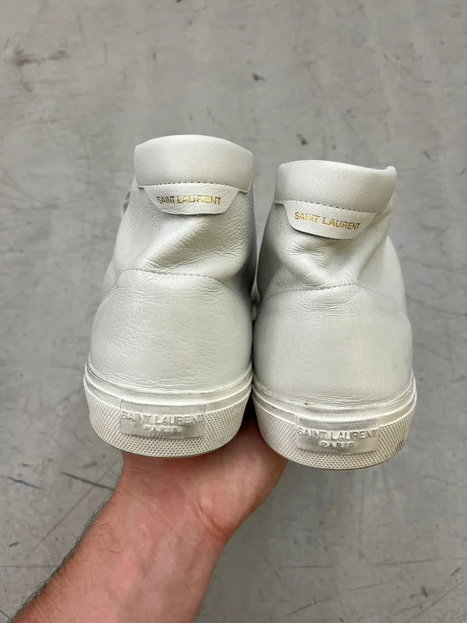 Saint Laurent White Leather Shoes teCfOeU 5