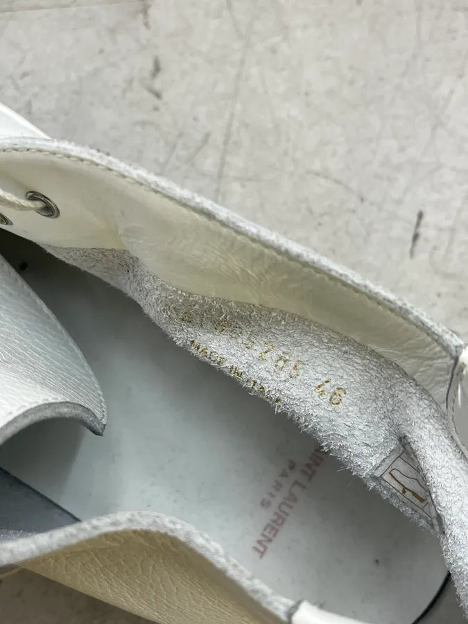 Saint Laurent White Leather Shoes teCfOeU 6