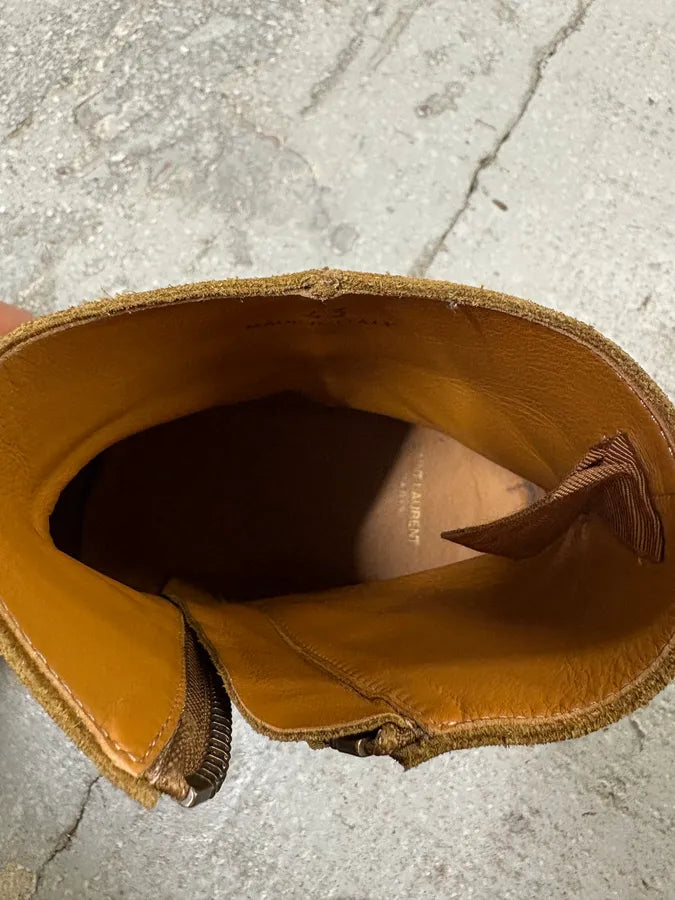 Saint Laurent Harness Beige Suede Leather Boots (43eu/us9.5) SHXRpay 11