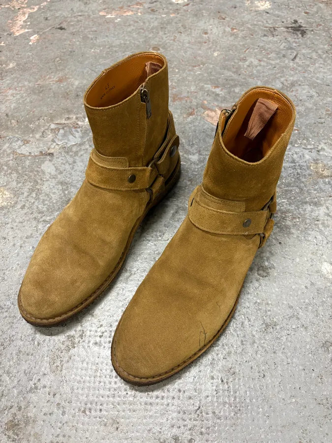 Saint Laurent Harness Beige Suede Leather Boots (43eu/us9.5) SHXRpay 2
