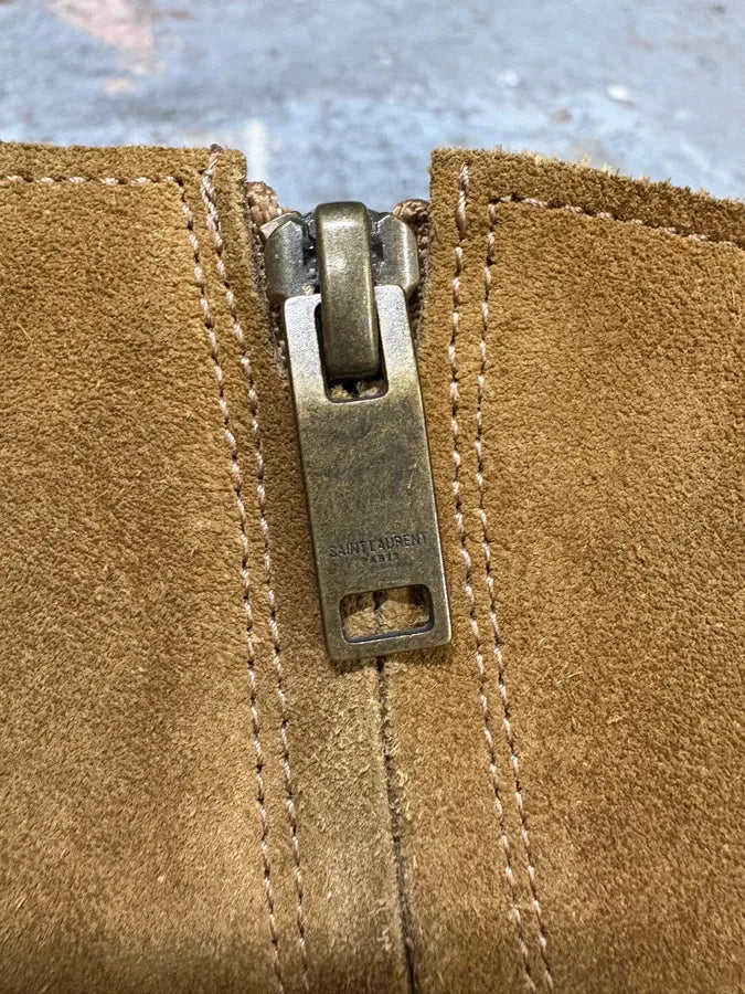 Saint Laurent Harness Beige Suede Leather Boots (43eu/us9.5) SHXRpay 6