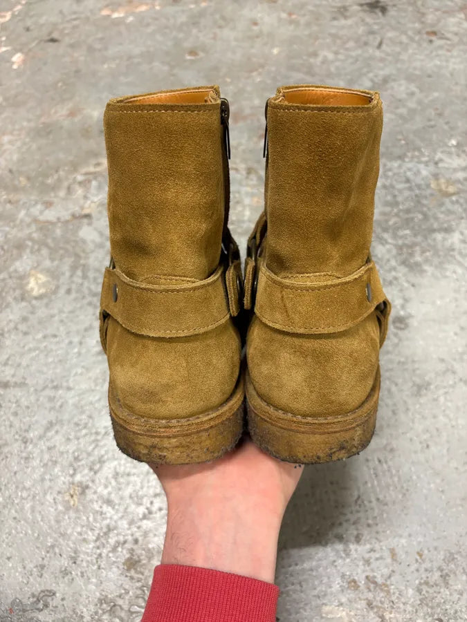 Saint Laurent Harness Beige Suede Leather Boots (43eu/us9.5) SHXRpay 8
