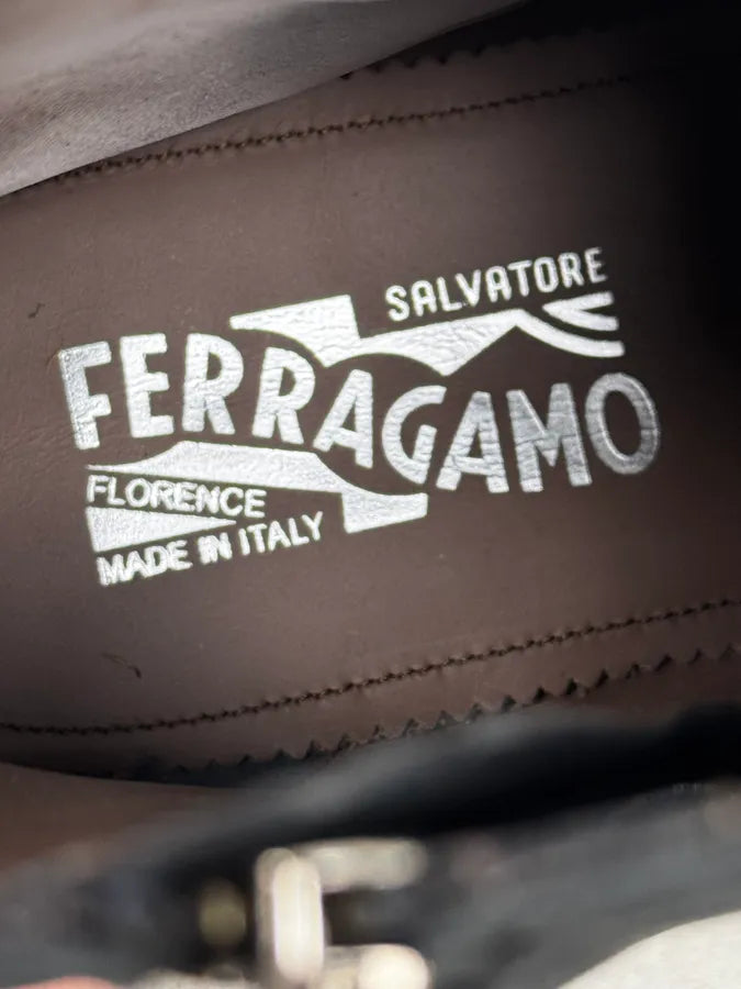 Salvatore Ferragamo Dark Grey Classy Chelsea Leather Boots JwaFNxy 8