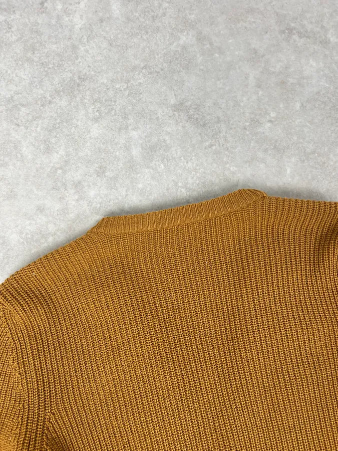 Salvatore Ferragamo Camel Cashmere Python Leather Cardigan Gxenwan 6