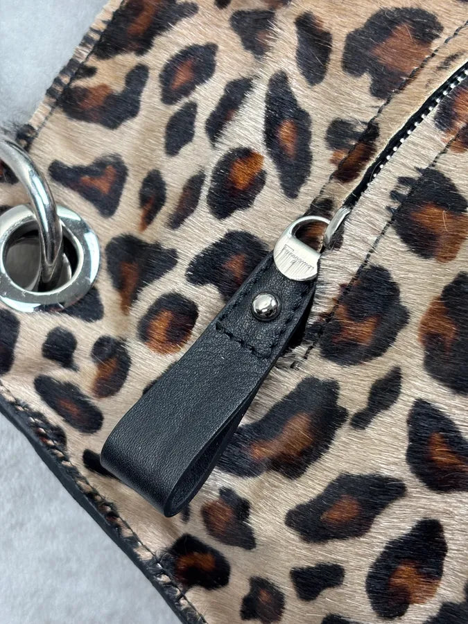 Salvatore Ferragamo Leopard Calf Hair Handle Bag rAhTLda 19