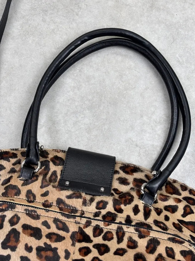 Salvatore Ferragamo Leopard Calf Hair Handle Bag rAhTLda 15