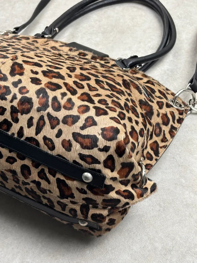Salvatore Ferragamo Leopard Calf Hair Handle Bag rAhTLda 17