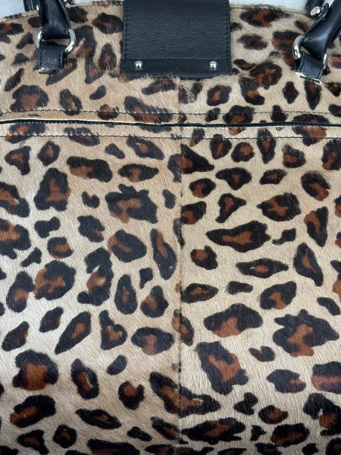 Salvatore Ferragamo Leopard Calf Hair Handle Bag rAhTLda 16
