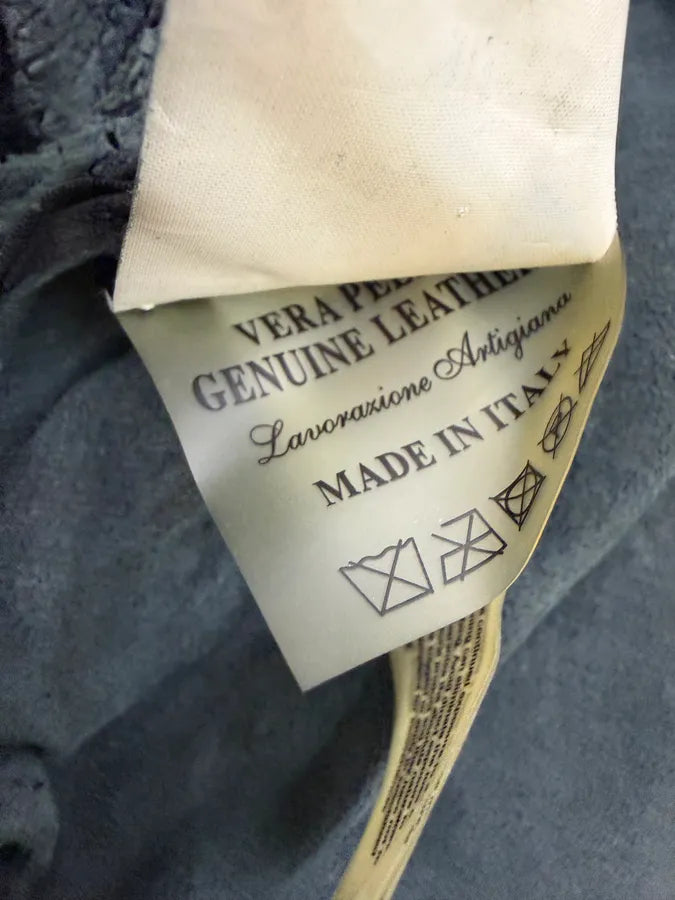 Salvatore Santoro Avant-Garde Genuine Leather Perforated Bomber Jacket VzSHzkU 14