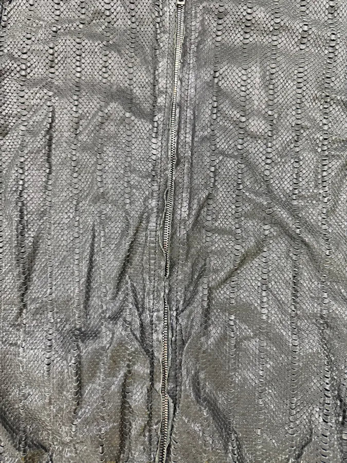Salvatore Santoro Avant-Garde Genuine Leather Perforated Bomber Jacket VzSHzkU 4