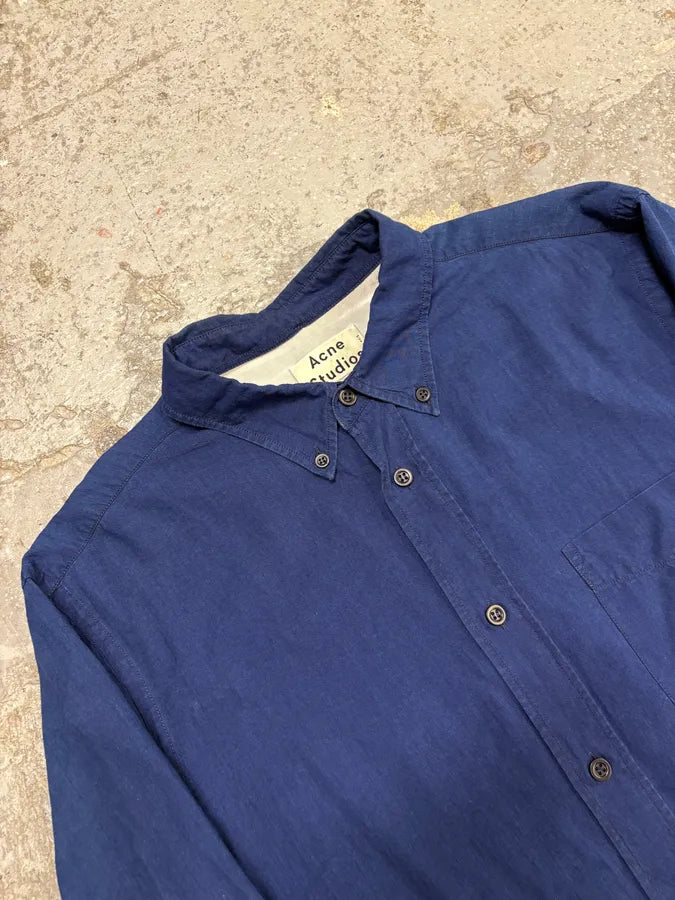 Acne Studios Blue Worker Shirt UXAkUWH 4