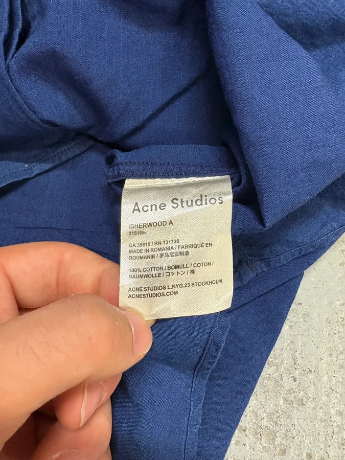 Acne Studios Blue Worker Shirt UXAkUWH 8