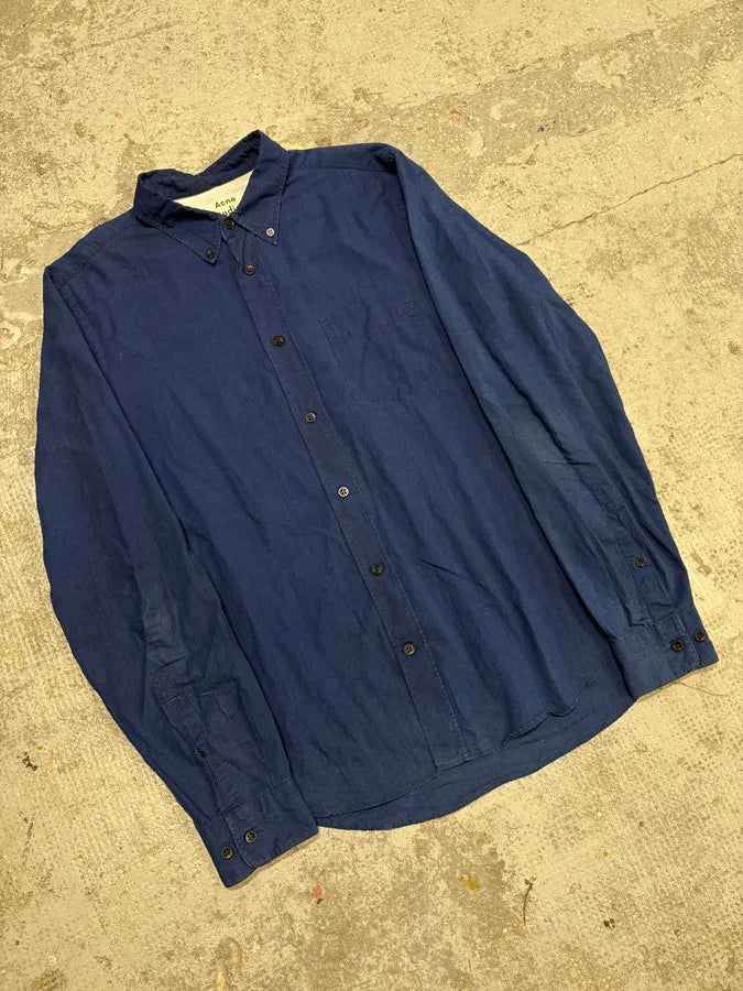 Acne Studios Blue Worker Shirt UXAkUWH 3