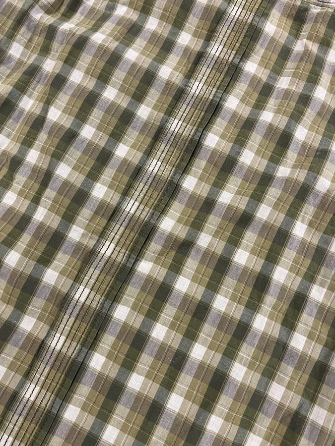 FW2005 Dolce & Gabbana Green Checked Shirt (M) zhQhufG 6